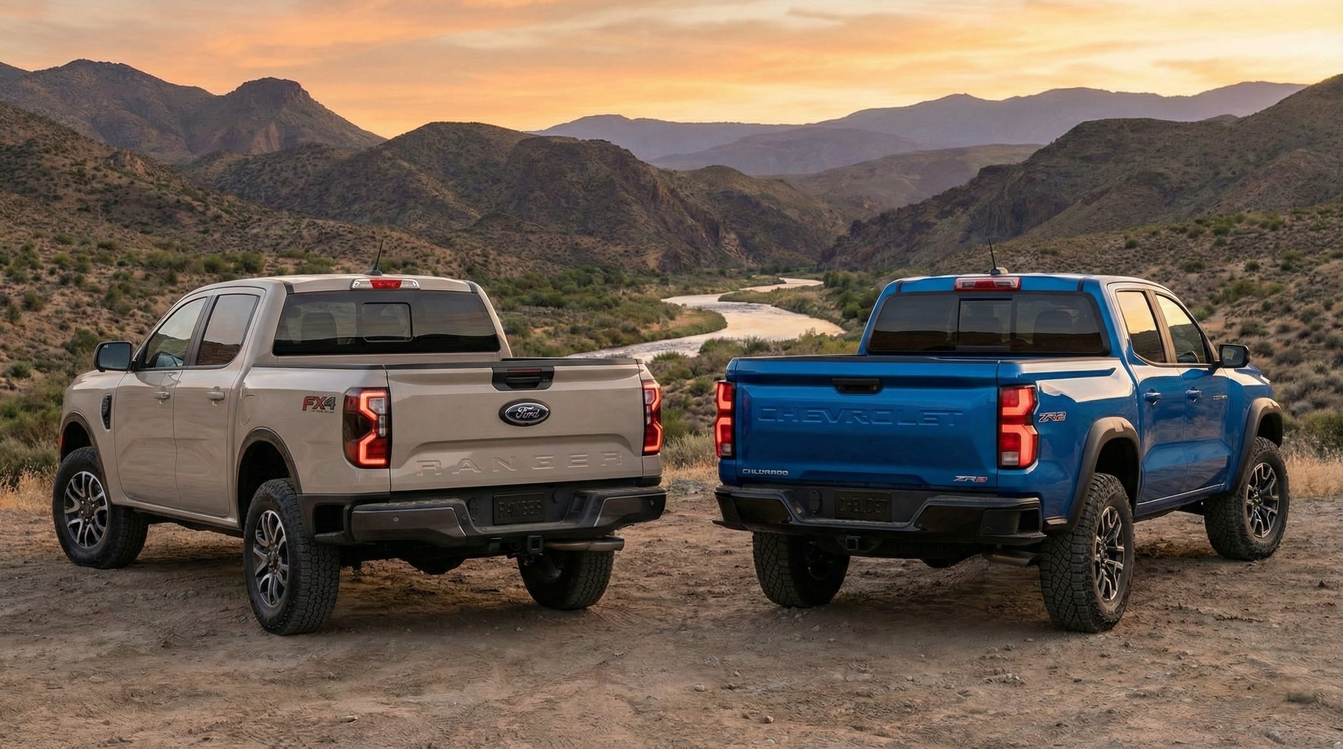 2025 Ford Ranger vs Chevy Colorado Tailgate and Bed Comparison
