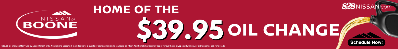 Schedule Your Oil Change at Nissan of Boone
